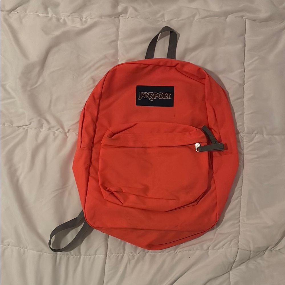 JanSport Neon Orange Classic Backpack